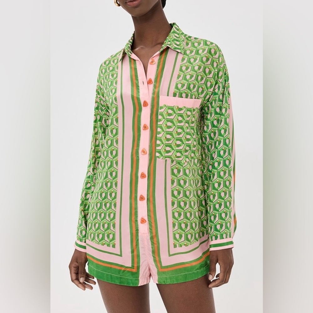FARM Rio Scarf Mix Romper - Picture 4 of 10